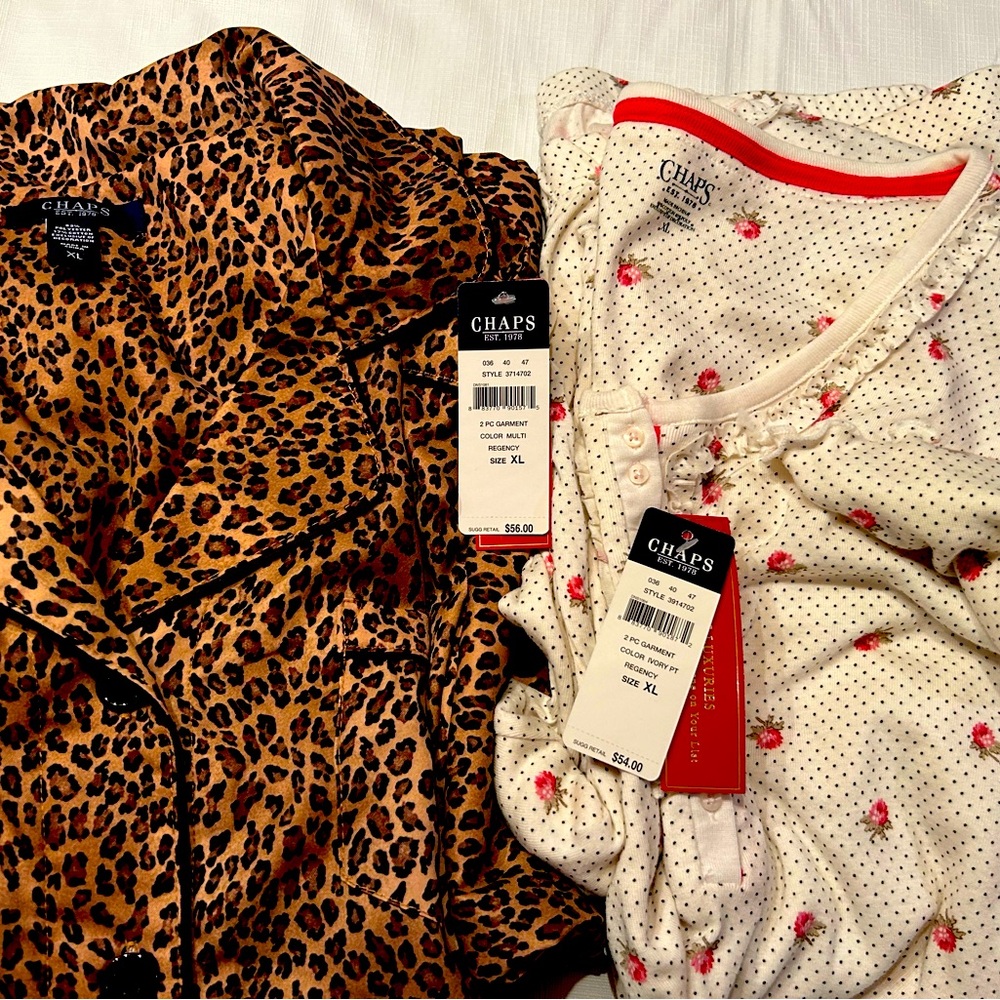 NWT Chaps pajamas size XL, great condition